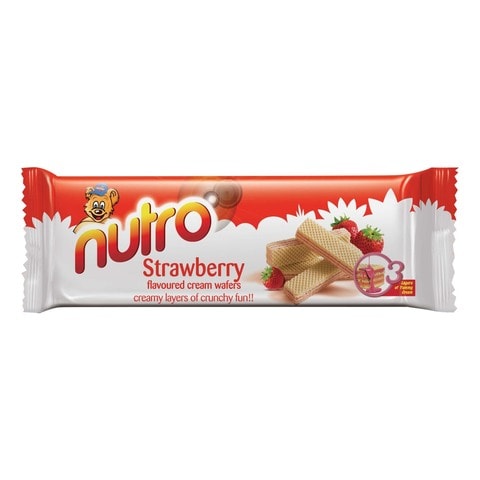 Nutro Strawberry Flavoured Cream Wafers 75g