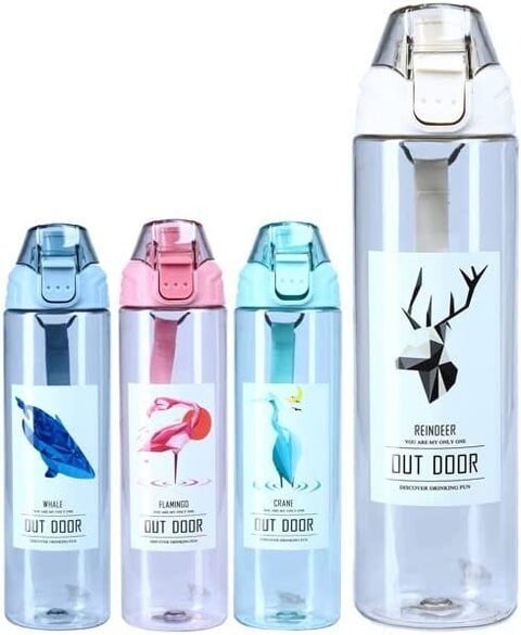 Water Bottle, Sports bottle, BPA Free, Leak-proof, Shatterproof &amp; Toxic Free (Off White)