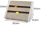 Buy Other Funny Corrugated Paper Pet Cat Scratch Board Toy Kitten Claw Scratching Pad Mat Scratcher Cats Training Tools With Two Bells in UAE