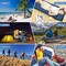 Coolbaby Single Camping Sleeping Pad, Inflatable Camping Pad Ultralight Sleeping Mat With Pillow For Camping Hiking Traveling, Durable &amp; Waterproof