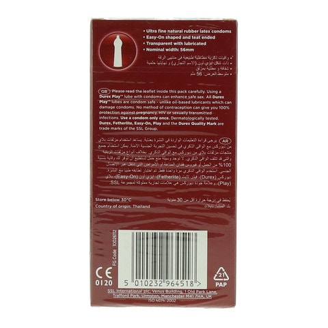 Durex Fetherlite Thin Condom Clear 12 count
