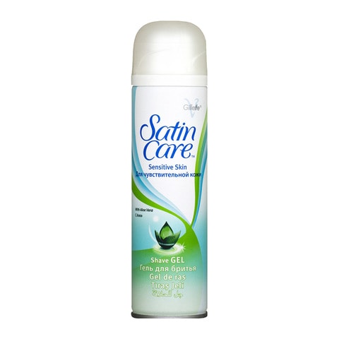 Buy Gillette satin care sensitive skin with aloe vera shave gel 200 ml in Saudi Arabia