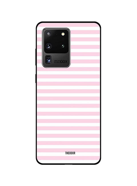 Theodor - Protective Case Cover For Samsung Galaxy S20 Ultra Pink/White