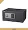 Electronic Digital Wide Safe Box Hotel Size Locker with Keypad and Key Lock (35x43x20cm) Black