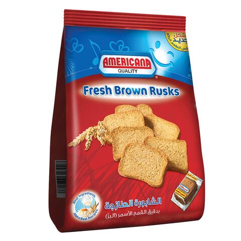 Buy Americana Fresh Brown Rusk 375g in Saudi Arabia