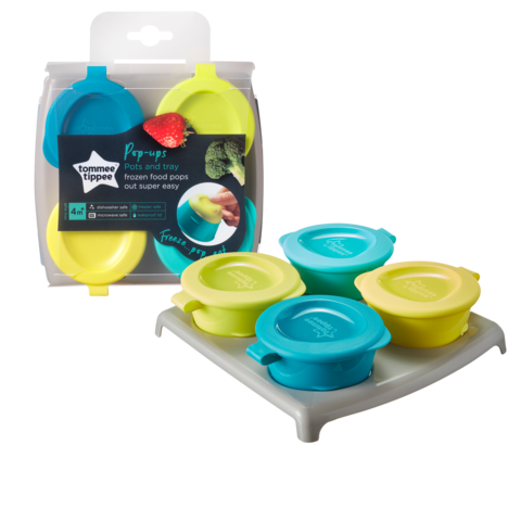 Tommee Tippee Explora Pop Up Freezer Pots And Tray 446500 Multicolour Pack of 5