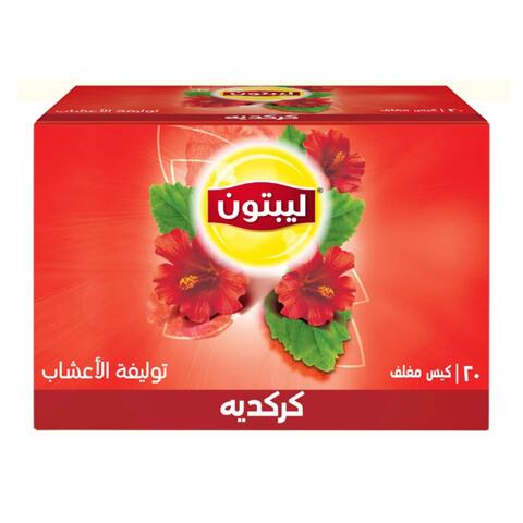 Lipton Hibiscus Flavour Herbal Tea - 20 Tea Bags