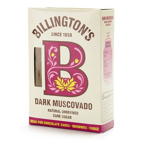 Billington&#39;s Dark Muscovado Natural Unrefined Cane Sugar 500g