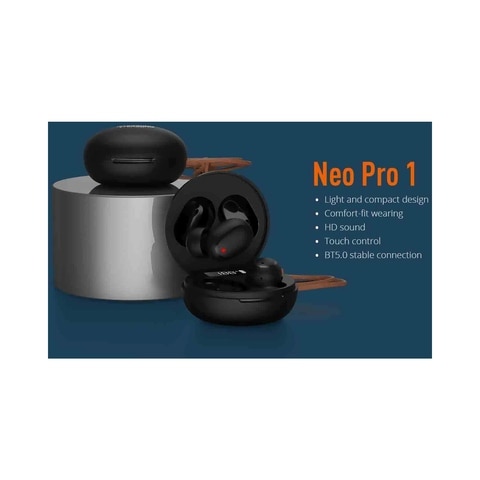 Riversong Neo Pro 1 TWS Wireless In-Ear Earbuds With Charging Case Black