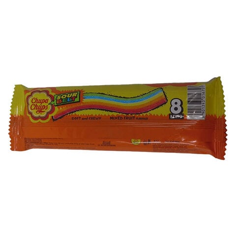 Chupa Chups Sour Belt Mix Fruit  Jellies 57g