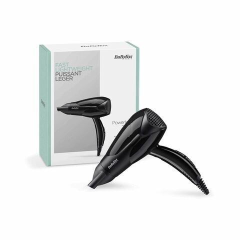 BaByliss Light Weight Hair Dryer With Concentrator Nozzle 2000W D212SDE Black