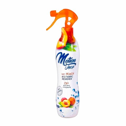 Motion Air and Fabric Freshener with Peach  Scent - 460 ml
