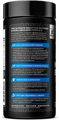 Muscletech Muscle Builder Pm, Nighttime Post Workout Recovery Formula, 90 Count