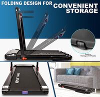 Sky Land Fitness 2 In 1 Foldable Treadmill Walking Pad 4 HP Peak, 12 Programs, With Large Running Surface And App Control, Easy To Assemble, EM-1287