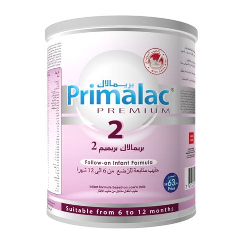 بريمالاك بريميم 2 حليب متابعة للرضع من 6 الى 12 أشهر 900 جرام