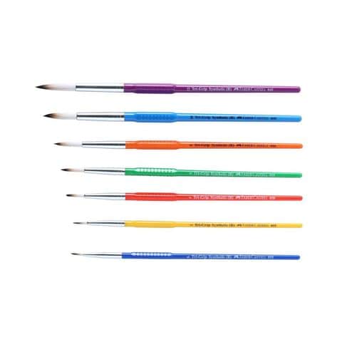 Faber-Castell Tri-Grip Round Paint Brushes Multicolour 7 PCS