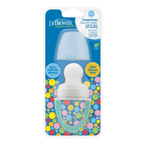 Dr. Brown&#39;s  Fresh Firsts Silicone Feeder - Mint, 1-Pack