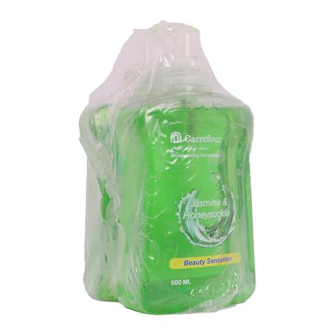 Buy Carrefour Jasmine and Honey suckle Hand Wash - 500ml - 2 Pieces in Egypt