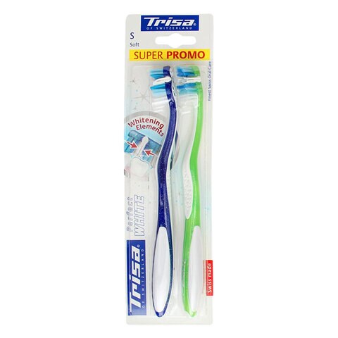 Trisa Toothbrush Soft Comfort Duo 2 Pieces