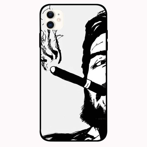 Theodor - Apple iPhone 12 6.1 inch Case Smoke Men Flexible Silicone Cover