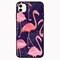 Theodor Apple iPhone 12 Mini 5.4 inch Case Flamingo Flexible Silicone
