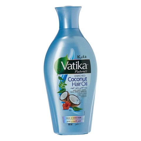 Vatika Enriched Coconut Hair Oil With Curry Leaves Tulsi Neem And Hibiscus  400ml