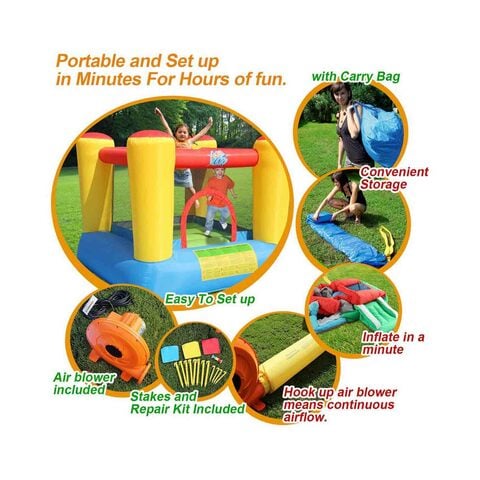 Happy Hop Inflatable Bouncy Castle Multicolour