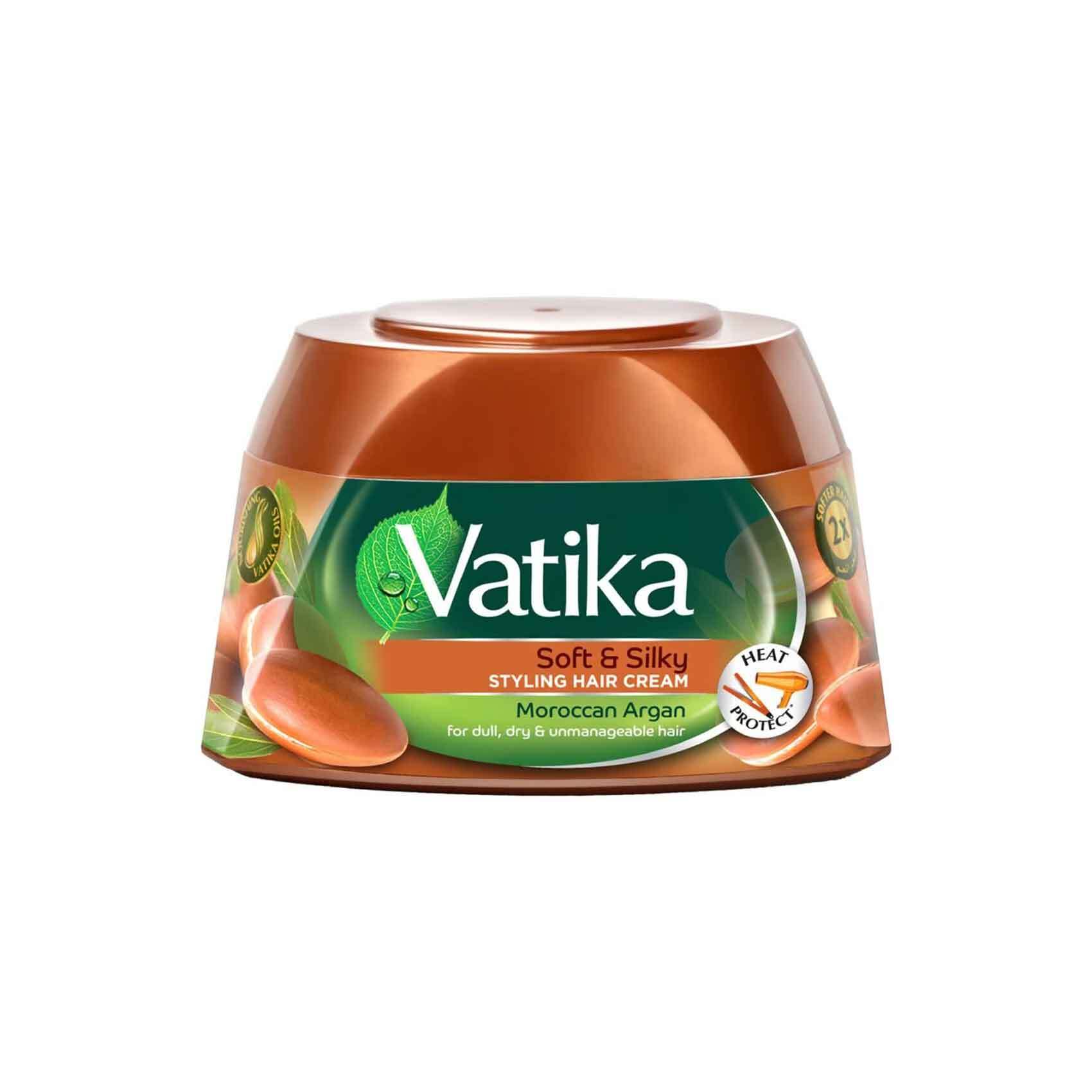 Dabur Vatika Soft Silky Styling Hair Cream With Moroccan Argan