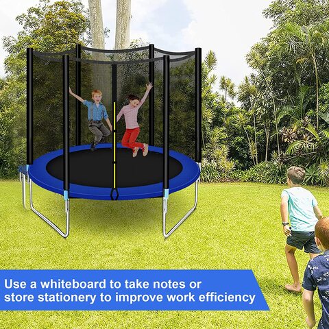 Sky-Touch 6FT Outdoor Trampoline For Kids Adult, Large Bungee Bed Jumping Mat And Spring Cover Padding With Safety Enclosure Net, Parent, Child Interactive Game Fitness Equipment