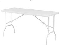 Yulan Outdoor Plastic Table Multipurpose, Heavy Duty Utility Table For Indoors And Outdoors, Camping, Picnics, Barbecues And More, Zc180-0377