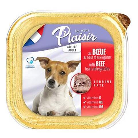 Les Repas Plaisir Pate With Beef And Vegetable Dog Food 300g