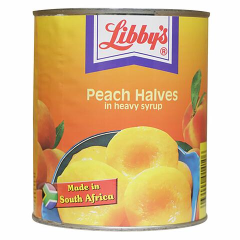 Libby&#39;s Peach Halves In Heavy Syrup 825g