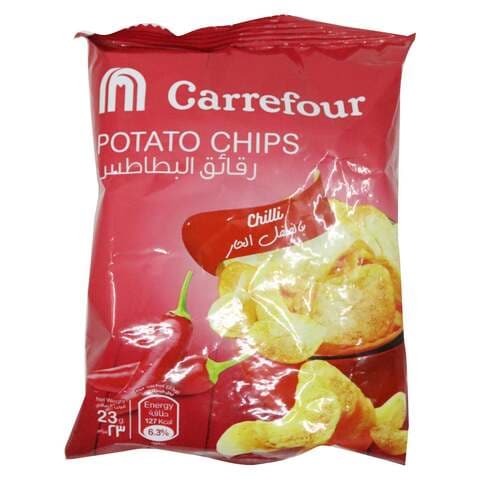 Carrefour Chilli Flavour Potato Chips 23g