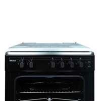 Nobel 60x55 Gas Cooker &amp; Oven, 4 Burners, Stainless Steel Top NGC7406 Silver