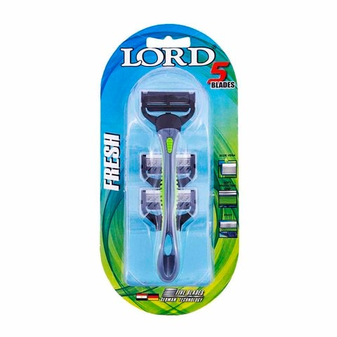 Buy Lord Fresh 5 Blades Shaving Razor - 2 Blades in Egypt