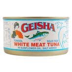 Buy Geisha White Meat Tuna In Sunflower Oil 100g in Kuwait