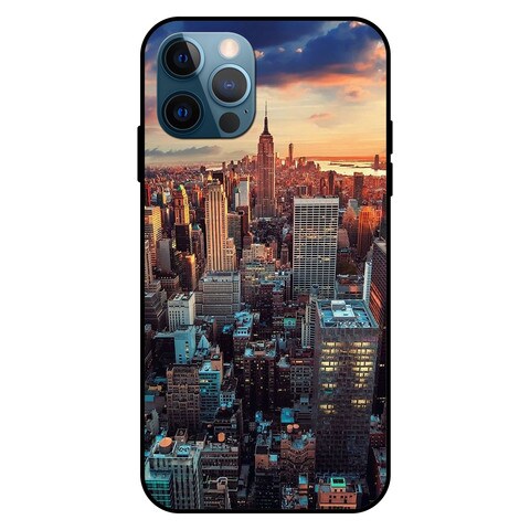Theodor Apple iPhone 12 Pro 6.1 Inch Case Newyork City Flexible Silicone Cover