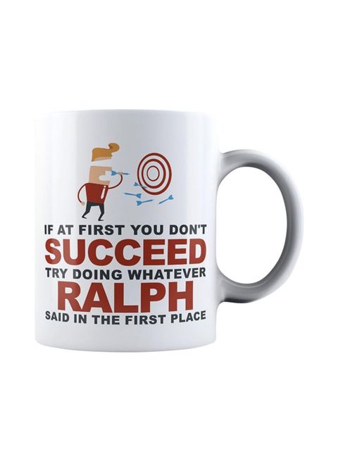 muGGyz Quote Printed Ceramic Coffee Mug White 11Ounce
