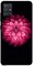 Theodor - Samsung Galaxy A71 Case Cover Pink Flower At Center Flexible Silicone Cover