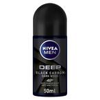 Buy Nivea Deep Black Carbon Antiperspirant Roll-On For Men - 50 ml in Egypt
