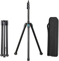 COOPIC L-200R reversible Aluminum 200cm Photography Video Tripod Stand for Relfectors, Softboxes, Lights, Umbrellas and Backgrounds