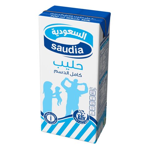 Buy Saudia Long Life Full Fat Milk 500ml in Saudi Arabia