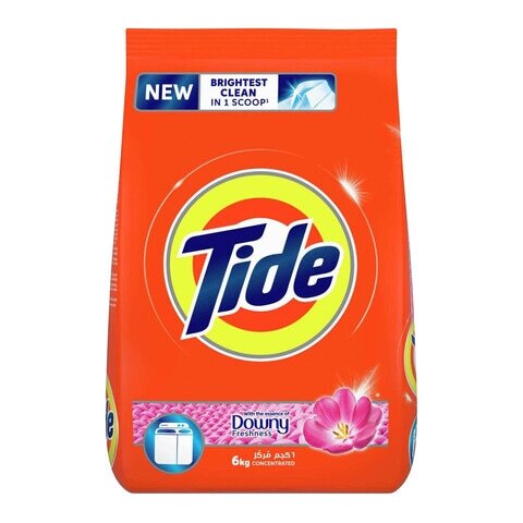 Buy TIDE CLOTHES DETERGENT POWDER WITH THE ESSENCE OF DOWNY FRESHNESS 6KG in Kuwait