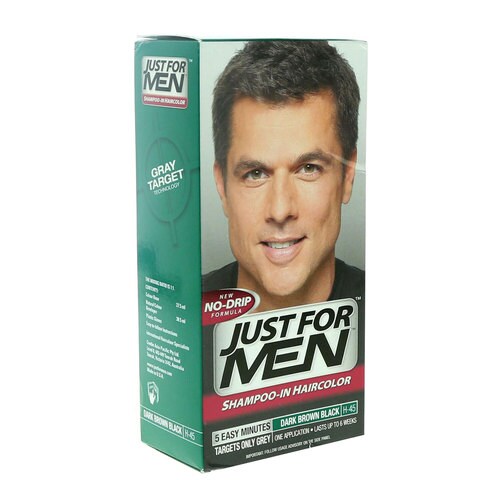 Buy Just For Men Shampoo Hair Colour Darkest Brown Black 66ml Online