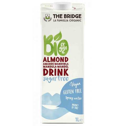 The Bridge Bio Organic Gluten And Sugar Free Drink Almond 1 Liter