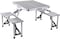 Foldable Chair Outdoor Folding Table And Chair Aluminum Portable Table Set Camping Camping Picnic Table, folding design Easy to Carry