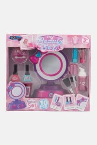 B &amp; Beauty 10 Pieces Beauty Make Up Set With Mirror , Pink