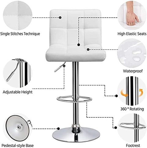 Leather sales high chair