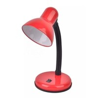 lavish Simple Design Flexible Hose Neck Desk Lamp/Table Lamp/Study Lamp with LED bulb (RED)