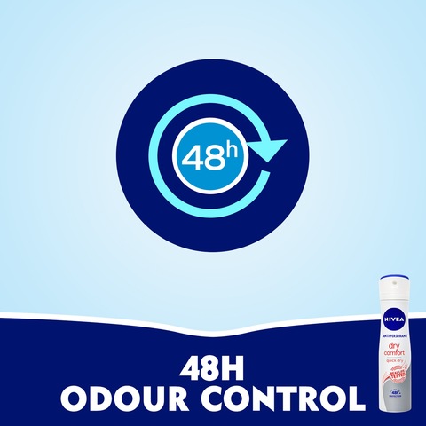 Nivea Antiperspirant Spray for WoMen  Dry Comfort Quick Dry 150ml